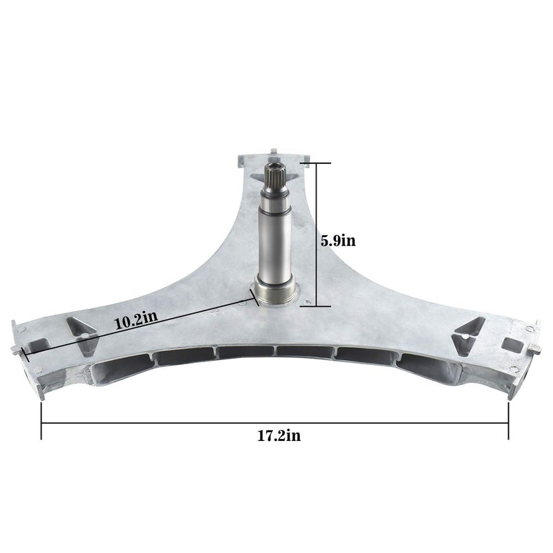 Funmit DC97-16509B Washer Flange Shaft Assembly & DC60-40137A Hex Mounting Bolt (6pcs) & DC69-00804A Gasket Seal Compatible with Samsung Washing Machine Replace DC97-16509B DC97-16509A - Image 4